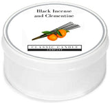Black Incense and Clementine Classic Candle MiniLight Votive Candle – Hand Poured UK Scented 10-12hr