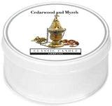 Cedarwood and Myrrh Classic Candle MiniLight Votive Candle – Hand Poured UK Scented 10-12hr