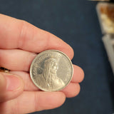 1980 Switzerland 5 Francs Coin – Swiss Herdsman & Swiss Cross
