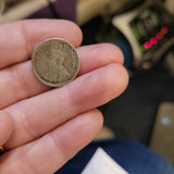 1934 South Africa George V Silver Sixpence – .800 Silver Protea Coin