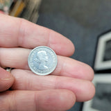 1955 Australia Elizabeth II Silver Sixpence – Kangaroo & Emu Coin