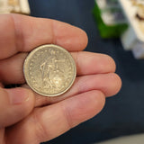 1974 Switzerland 2 Francs Coin – Standing Helvetia & Floral Wreath