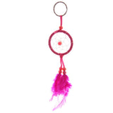 Bright Mini Feather Dreamcatcher Keyring