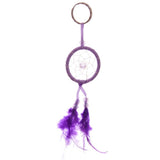 Bright Mini Feather Dreamcatcher Keyring