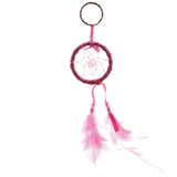 Bright Mini Feather Dreamcatcher Keyring