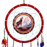 Mountain Wolf Dreamcatcher 33cm