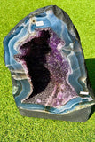 Huge 25.5kg Brazilian Amethyst Cathedral Geode Natural Crystal Specimen