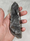 Dark Agate Freeform with Druzy – 190g - Tower Ref. 35