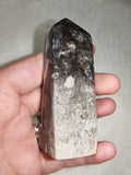 Dark Banded Agate-Style Druzy Tower – 100g - Tower Ref. 1743