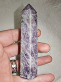 Lepidolite Tower with Green Mineral Inclusions – Approx. 100g | Ref. 1795