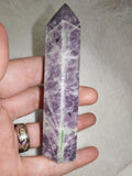 Lepidolite Tower with Green Mineral Inclusions – Approx. 100g | Ref. 1795