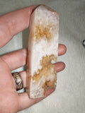 Flower Agate Tower with Druzy – 90g | Ref. 1970