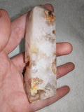 Flower Agate Tower with Druzy – 90g | Ref. 1970