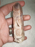 Pink Amethyst Flower Agate Tower with Druzy – 85g | Ref. 2088