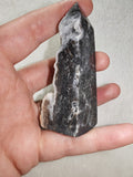 Dark Agate Tower with Heavy Druzy – 90g | Ref. 1957