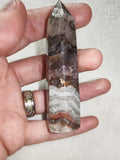 Amethyst and Banded Agate Tower – 55g | Ref. 2388