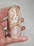 Pink Amethyst Flower Agate Tower – 105g | Ref. 2733