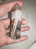 Amethyst and Banded Agate Tower – 80g | Ref. 2389