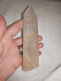 Clear Quartz Tower with Golden Inclusions – 215g | Ref. 511