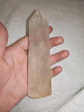Clear Quartz Tower with Golden Inclusions – 215g | Ref. 511