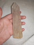 Clear Quartz Tower with Golden Inclusions – 215g | Ref. 511