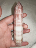 Pink Banded Calcite Tower – 135g | Ref. 2544