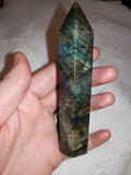 Labradorite Tower with Multicoloured Flash – 140g | Ref. 2803