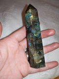 Labradorite Tower with Multicoloured Flash – 140g | Ref. 2803