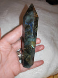 Labradorite Tower with Multicoloured Flash – 140g | Ref. 2803