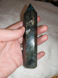 Labradorite Tower with Electric Blue Flash – 135g | Ref. 2804