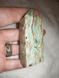 Blue Aragonite-Style Tower with Natural Cavities – 90g | Tower #74