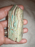 Blue Aragonite-Style Tower with Natural Cavities – 90g | Tower #74