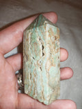 Blue Aragonite-Style Tower with Natural Cavities – 90g | Tower #74