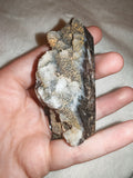 Dark Agate Tower with Druzy Quartz – 75g | Tower #77