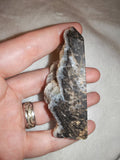 Dark Agate Tower with Druzy Quartz – 75g | Tower #77