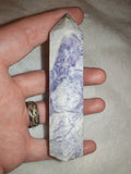 Lepidolite in Quartz Tower – 110g | Tower #81