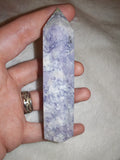 Lepidolite in Quartz Tower – 110g | Tower #81