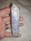 Lepidolite in Quartz Tower – 110g | Tower #81