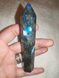 Labradorite Tower with Blue & Gold Flash – 80g | Tower #84