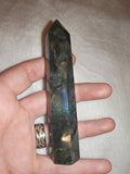 Labradorite Tower with Blue & Gold Flash – 80g | Tower #84