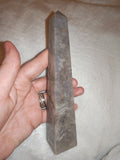 Grey Quartz Obelisk with Sparkling Mineral Inclusions – 250g | #85