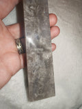 Grey Quartz Obelisk with Sparkling Mineral Inclusions – 250g | #85