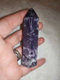 Deep Purple Lepidolite Tower – 100g | Tower #88