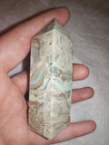 Blue Aragonite Tower – 115g | Tower #90