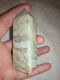 Blue Aragonite Tower – 115g | Tower #90