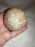 Cream Moonstone Sphere with Bright Flash – 240g | Sphere #24