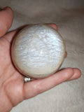 Cream Moonstone Sphere with Bright Flash – 240g | Sphere #24