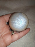 Cream Moonstone Sphere with Bright Flash – 240g | Sphere #24