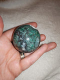Chrysocolla in Quartz Sphere – 145g | Sphere #28. Ref. 2766