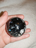 Larvikite Sphere with Blue Flash – 210g
